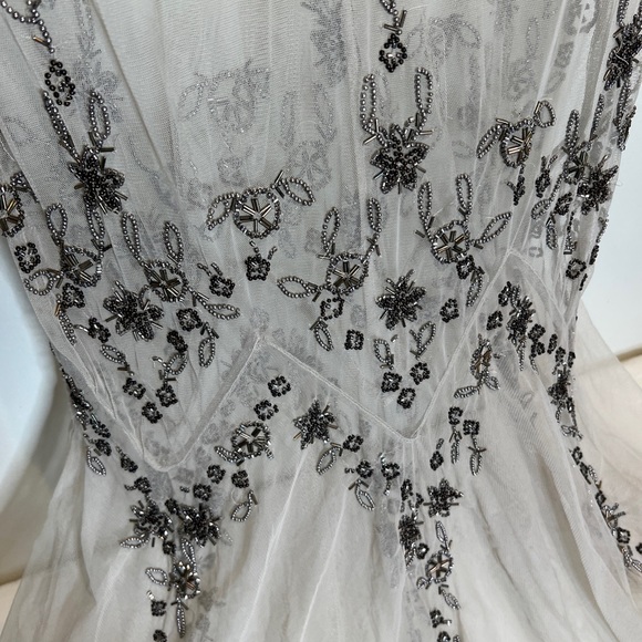 Free People Annabelle Beaded Embellished Mesh Maxi Slip Dress - Picture 7 of 9